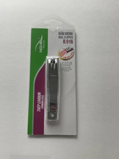 Nghia Carbon Steel Nail Clipper Curved B916 (White)