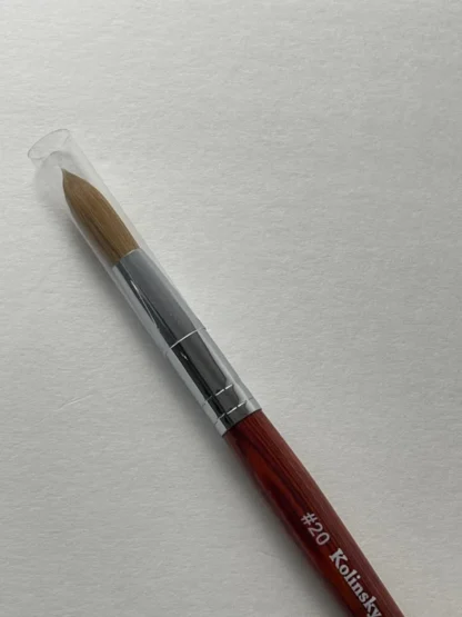 Pure Kolinsky Acrylic Nail Brush Size 20