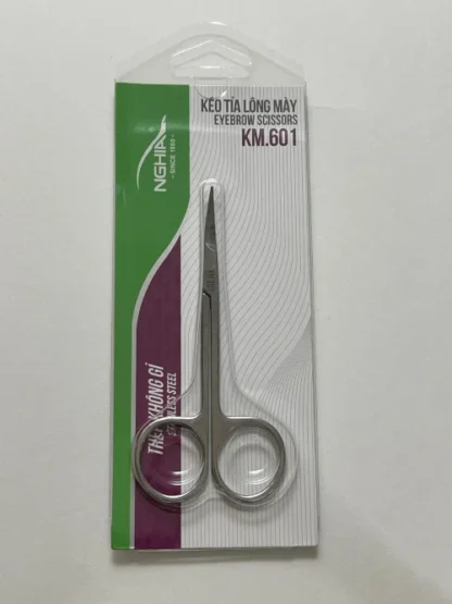 Nghia KM-601 Curve Eyebrow Scissors Stainless Steel