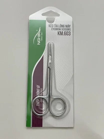 Nghia KM-603 Eyebrow Scissors Stainless Steel